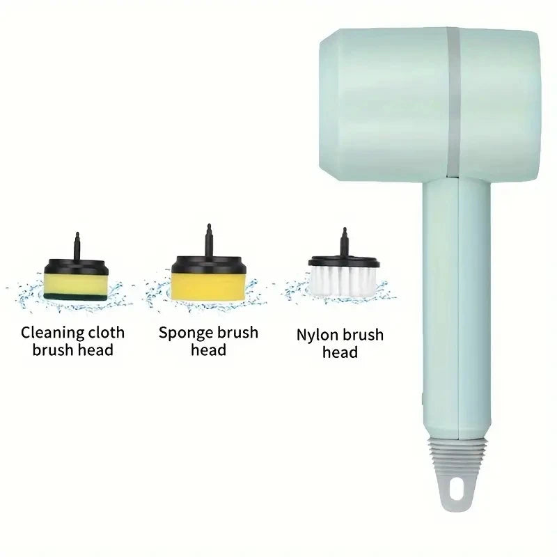 3-in-1 Cordless Electric Spin Scrubber – High-Performance Cleaning Brush for Kitchen, Bathroom, and Home Use