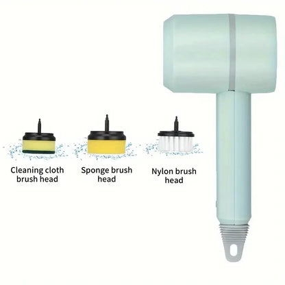 3-in-1 Cordless Electric Spin Scrubber – High-Performance Cleaning Brush for Kitchen, Bathroom, and Home Use