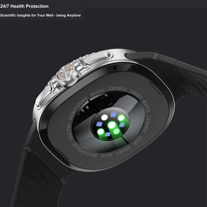 Smartwatch with Bluetooth Calling, Heart Rate Monitoring, Waterproof Design, Voice Assistant, NFC, and Fitness Tracking Features