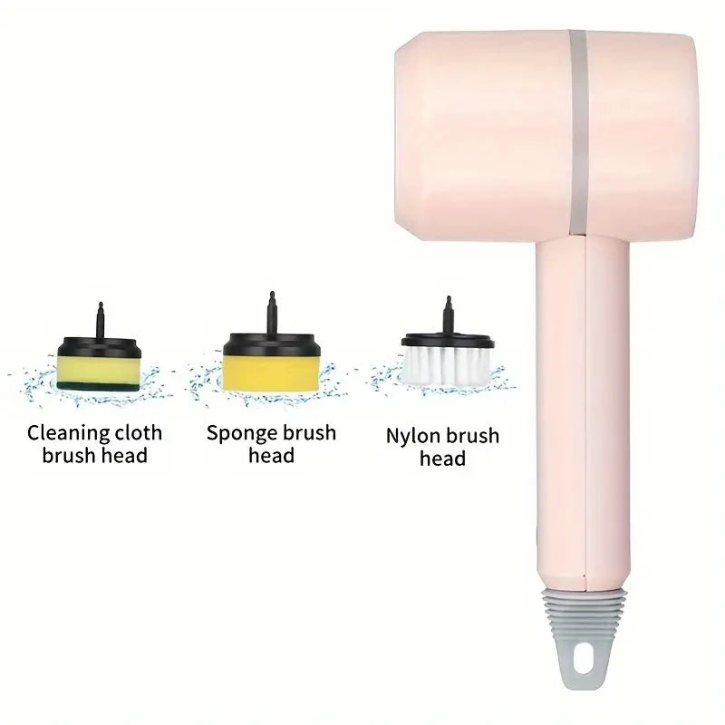 3-in-1 Cordless Electric Spin Scrubber – High-Performance Cleaning Brush for Kitchen, Bathroom, and Home Use