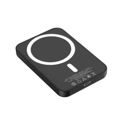 Magnetic Portable Power Bank - Wireless Charger with Fast Charging for Apple iPhone and Android Devices with MagSafe Compatibility