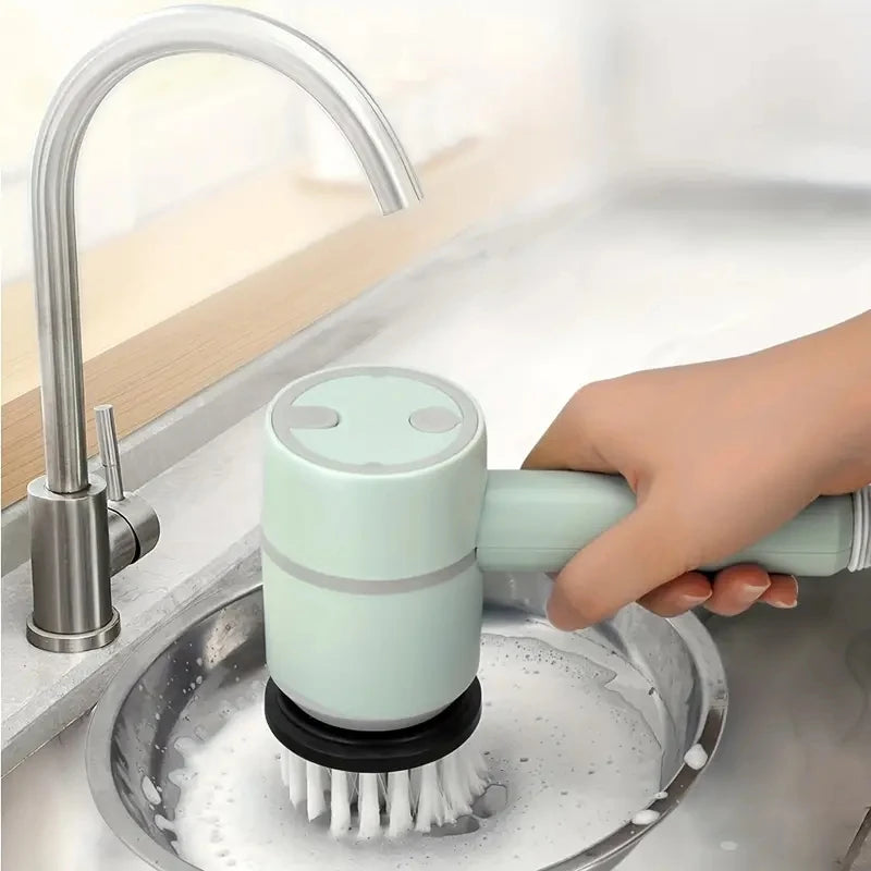 3-in-1 Cordless Electric Spin Scrubber – High-Performance Cleaning Brush for Kitchen, Bathroom, and Home Use