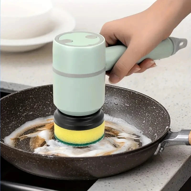 3-in-1 Cordless Electric Spin Scrubber – High-Performance Cleaning Brush for Kitchen, Bathroom, and Home Use